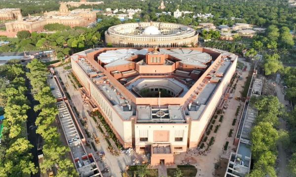 India’s vast new parliament opened by Narendra Modi amid opposition boycott