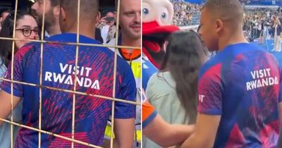 Kylian Mbappe shows true colours after hitting female fan in face with pre-match shot