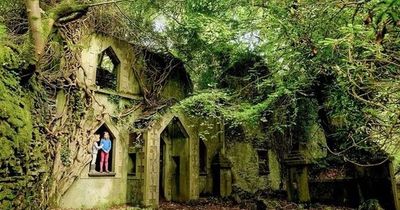 Inside UK village abandoned a century ago with overgrown ruins and steam engine