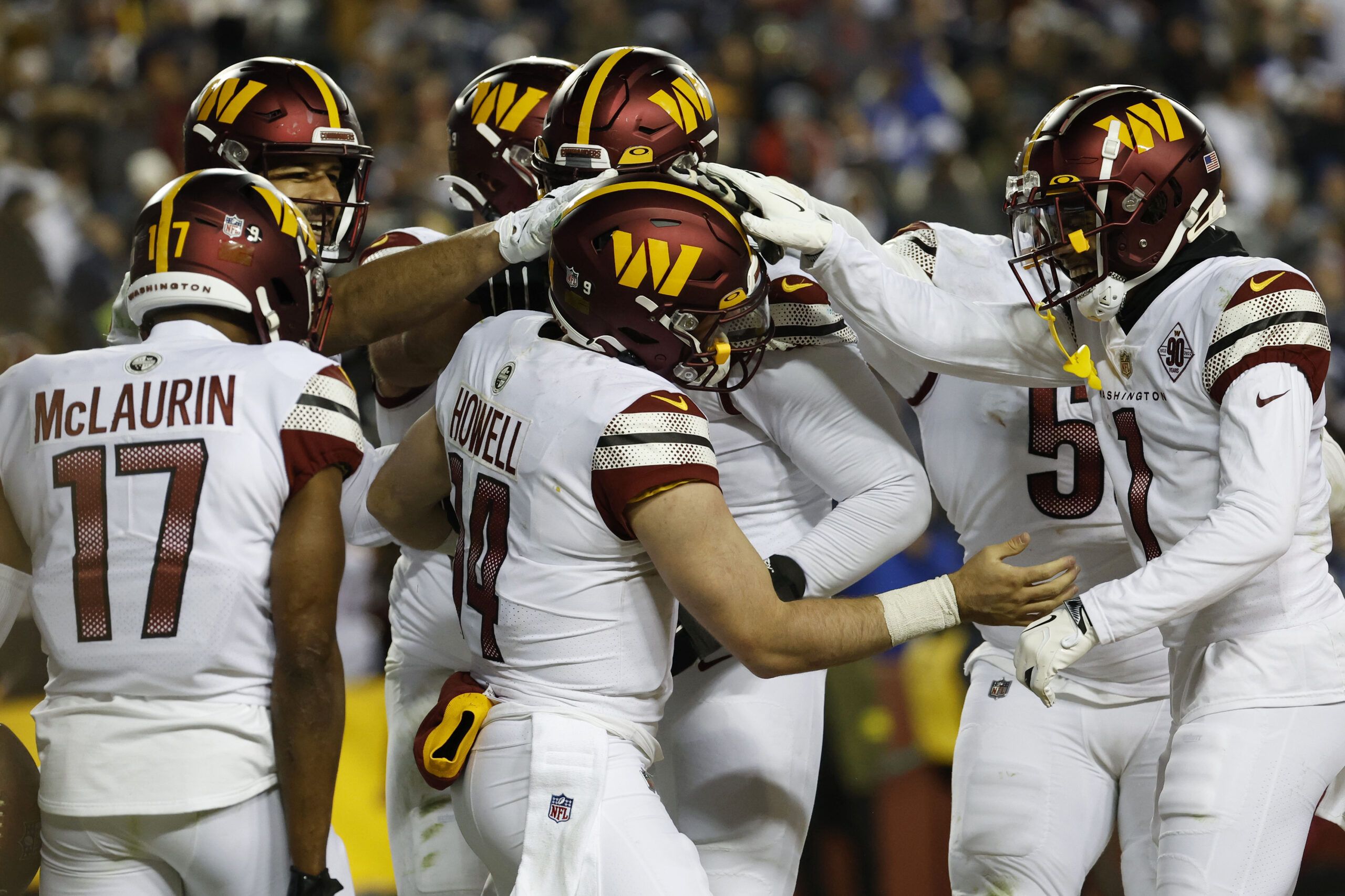 Daron Payne and Chase Young of the Washington Commanders pressure News  Photo - Getty Images