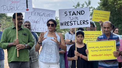 Wrestlers’ protest: Sportspersons, writers, civil society organisations express solidarity in Bengaluru