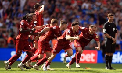 Carlisle promoted to League One after beating Stockport in Wembley shootout