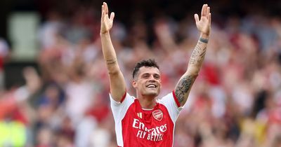 Arsenal send farewell message to Granit Xhaka with new song amid transfer talks