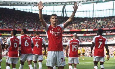 Arsenal and Granit Xhaka bow out in style with demolition job against Wolves