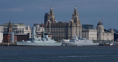 Day the military vessels will leave Liverpool and sail down River Mersey