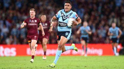 Blues' Latrell Mitchell to miss State of Origin opener against Queensland in Adelaide due to a calf injury