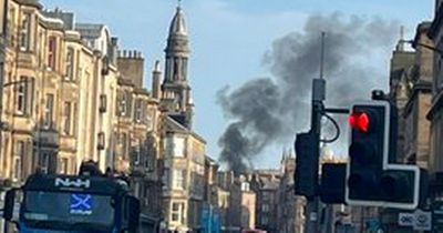 Edinburgh firefighters in attendance at blaze in city's Nicolson Square