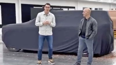 Covered Rivian R2 SUV Clay Model Shown For The First Time In Official Q&A Video