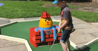 The amazing woodland park where families can play crazy golf for a quid