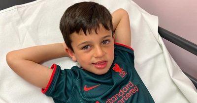 Schoolboy screams as skin breaks out in painful blisters at Merseyside beach