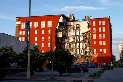 Iowa building collapse – live: Search of Davenport apartment wreckage is called off amid safety fears
