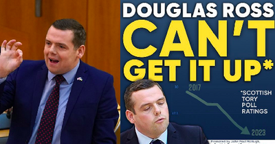 Douglas Ross mocked in new Labour advert as party leader who 'can't get it up'