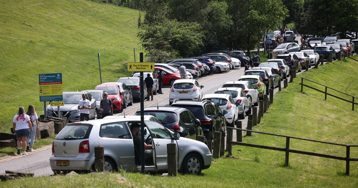 Dovestones car park overflowing as people flock to…