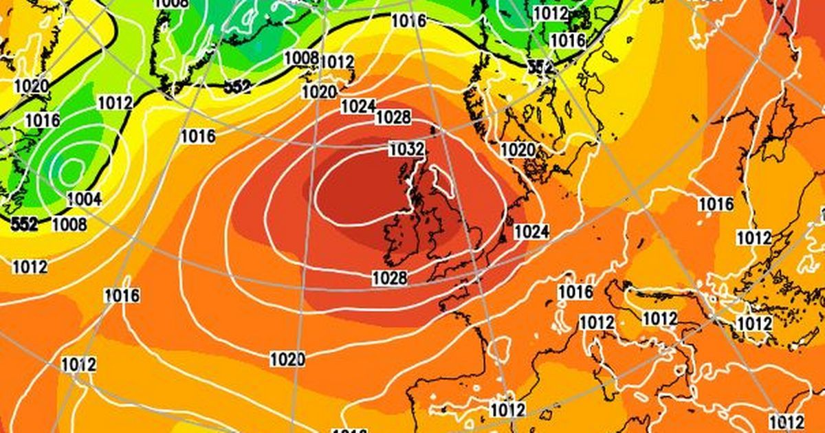 Ireland weather Met Eireann longrange forecast shows…