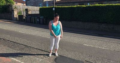 Edinburgh woman has BMW tyre sliced open by 'dangerous' pothole outside hospital