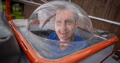 Dad trying to cross Atlantic in 'smallest ever boat' turns around on first day