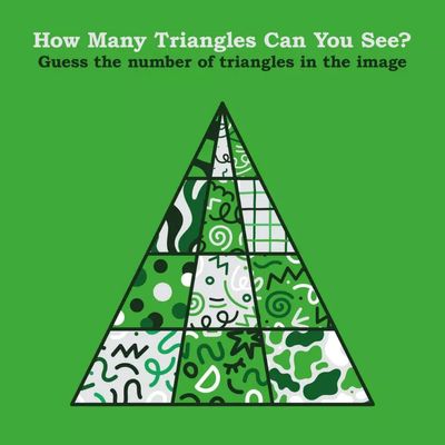 Brainteaser: Can you count all the triangles in 60 seconds?