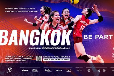 Catch women's volleyball live in Bangkok