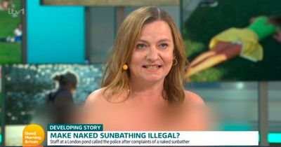 Woman appears naked on Good Morning Britain to discuss weekend arrest
