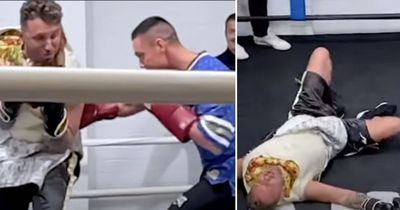 World champion boxer leaves TV star with broken rib after just 11 seconds of 'kebab fight'