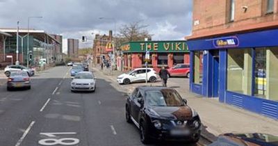 Glasgow William Hill bookie shop hit by car in two vehicle smash