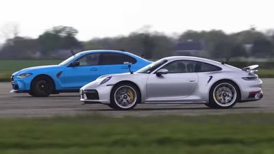 See 911 Turbo S With 650 HP Battle 750-HP BMW M3 Comp In Drag Races