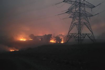 Firefighters injured as wildfire burns in Highlands for third day