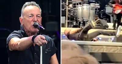 Bruce Springsteen, 73, falls on stage in Amsterdam during worldwide tour