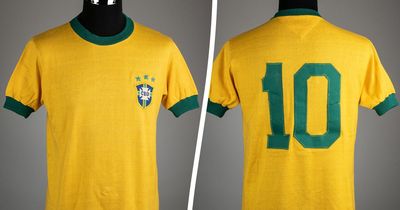 Shirt worn by Pele when he scored final goal for Brazil could fetch £150,000 at auction