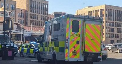 Passengers injured after bus and car crash on busy Glasgow street