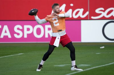 Baker Mayfield, Kyle Trask Threw Some Awful Passes at Bucs Practice and NFL Fans Had Jokes