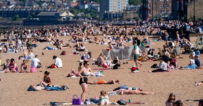 Edinburgh locals flock to popular city beach on hottest day of the year so far