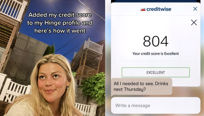 Woman reveals surprising responses she got when putting her credit score on Hinge profile