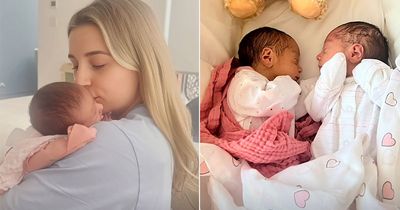 Dani Dyer shares sweet 'mummy's girl' snap after welcoming identical twin daughters