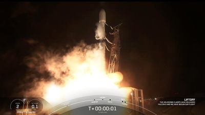 SpaceX launches 52 Starlink satellites, lands rocket on ship at sea