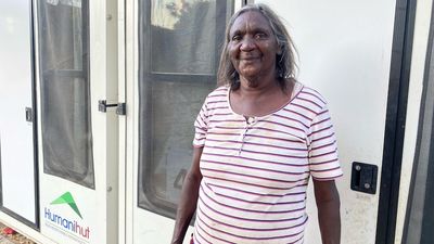 Flood victims live in foldable containers with no prospect of returning home