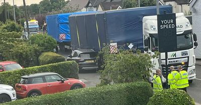 Wide load lorry halted for second time in one day in Nottinghamshire after hours blocking road