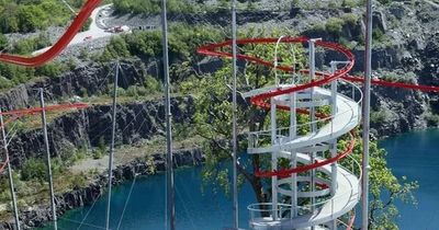 The new gravity driven 'rollercoaster' experience that sees you dangling over a Welsh lake doing 30mph