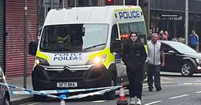Glasgow city centre incident outside Alexander Thomson Hotel as police cordon off area
