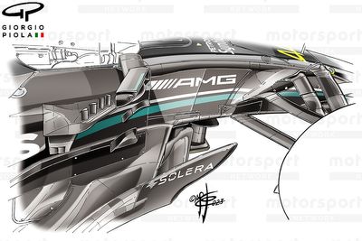 The hidden details behind Mercedes’ upgraded W14 F1 car