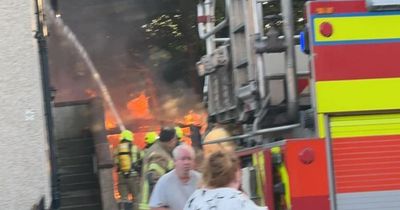 Firefighters race to Glasgow blaze after 'deliberate attack' metres from family home