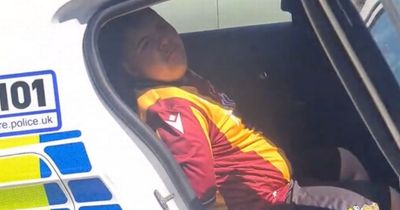 Police arrest 13-year-old at side of the road, and he couldn't be happier