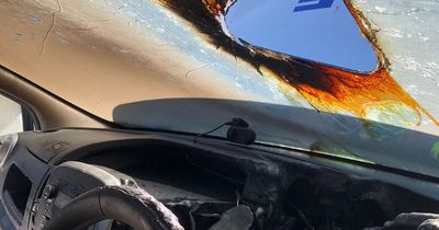 Sunglasses warning after huge fire rips through vehicle in Nottinghamshire