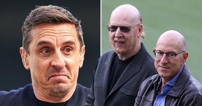 Gary Neville fumes at "unprofessional" Glazers again over Man Utd takeover debacle