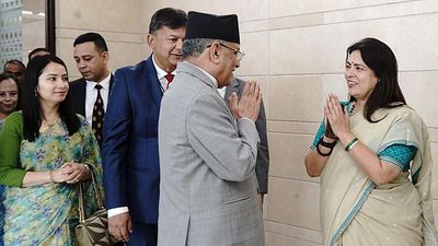 Nepalese PM Prachanda arrives in India on four-day visit