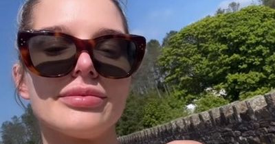 Helen Flanagan shows off jaw-dropping results of boob job in sportswear