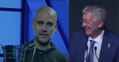 Sir Alex Ferguson makes joke after Pep Guardiola wins award named after him