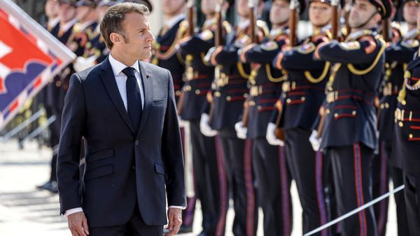 Macron urges 'tangible' NATO security guarantees for Kyiv