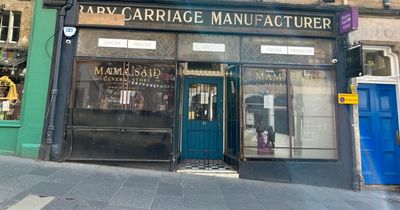 Ghost sign for long lost Edinburgh shop uncovered by workers during refit