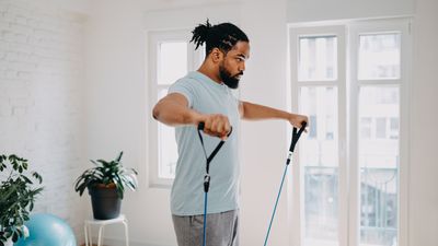 One resistance band is all you need for this muscle building arm workout